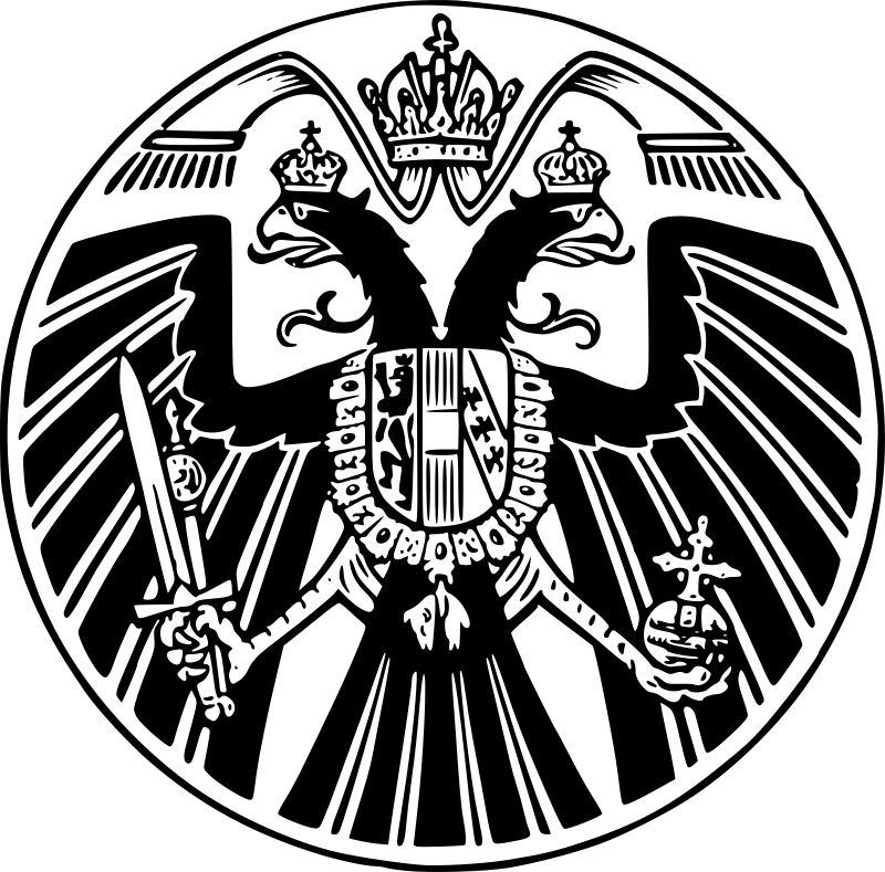 Double-headed Eagle Emblem with Crown and Sword