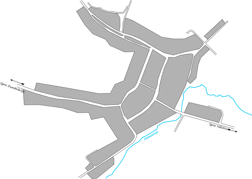 Greyscale Urban Map Design