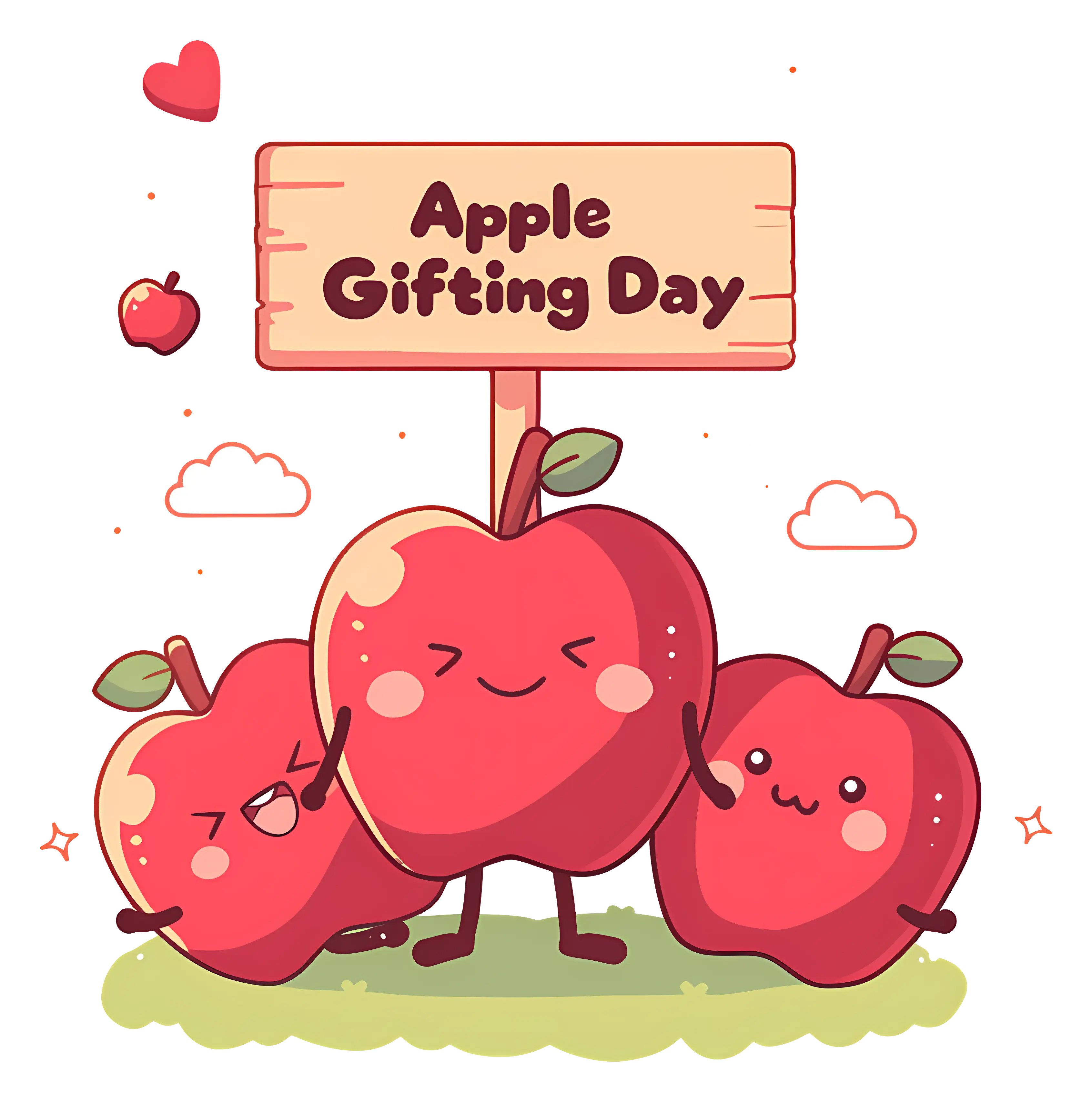 Apple Gifting Day Celebration Art