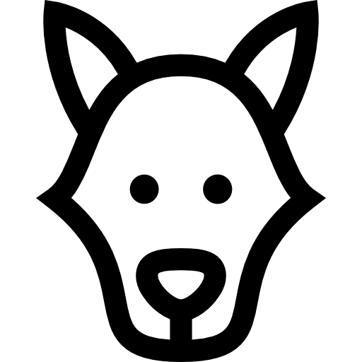 Simple Dog Icon Outline