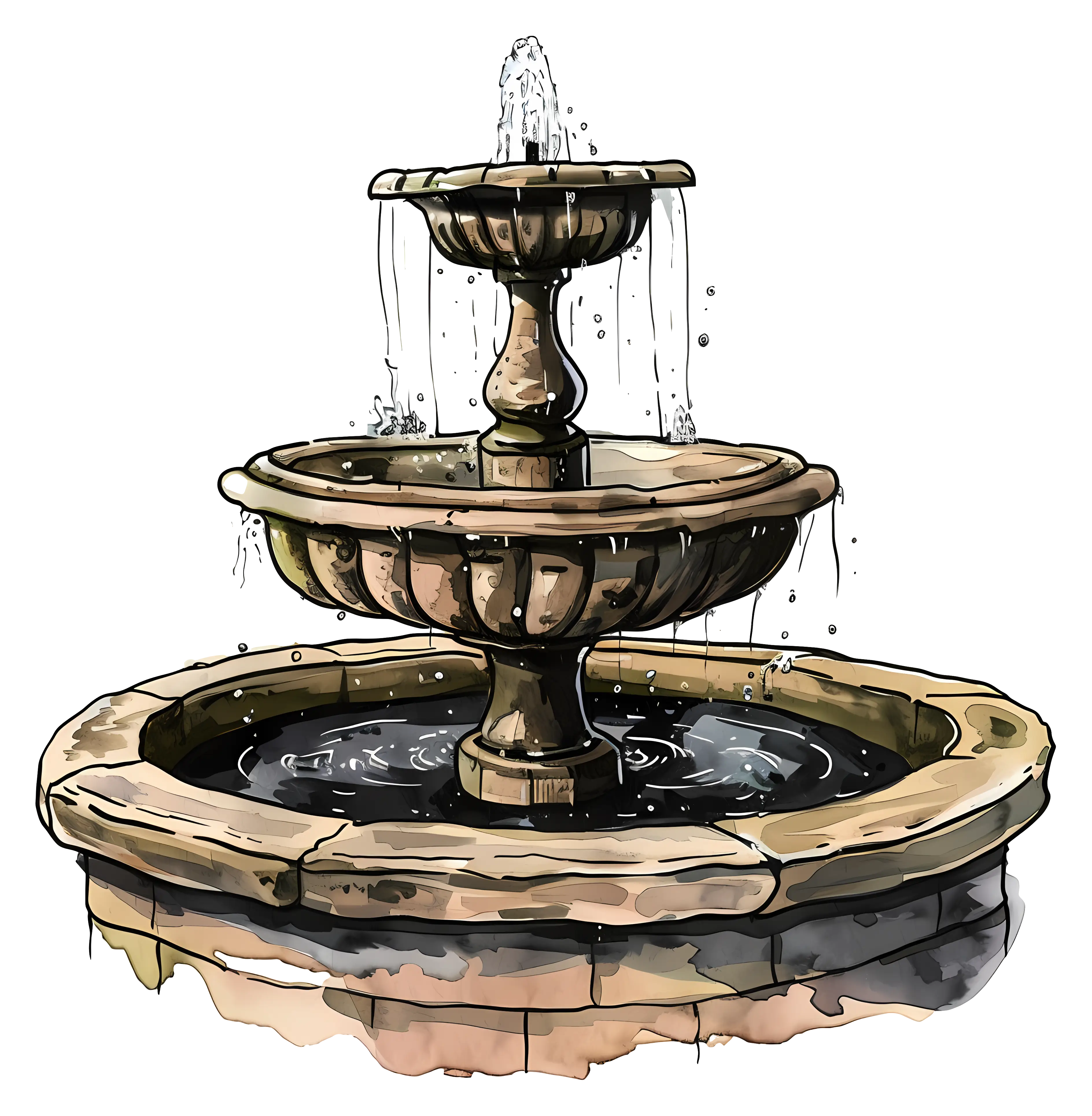 Stone Garden Fountain