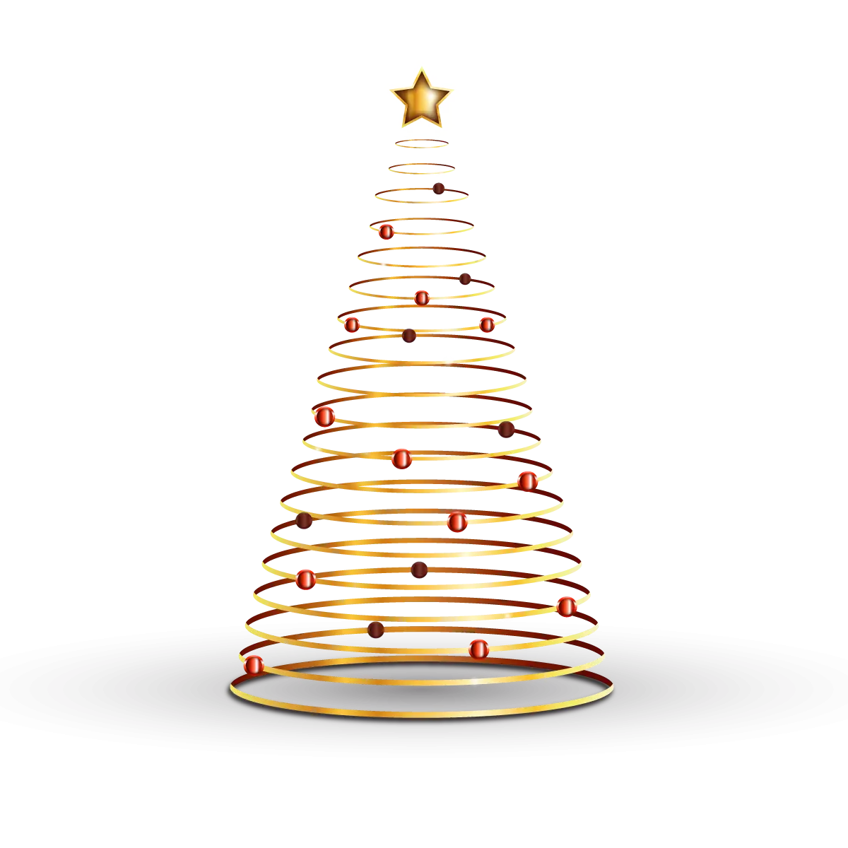 Spiral Christmas Tree Decoration