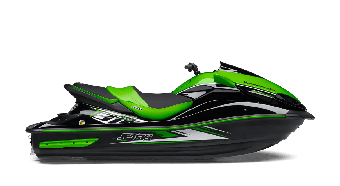 Green and Black Jet Ski Design