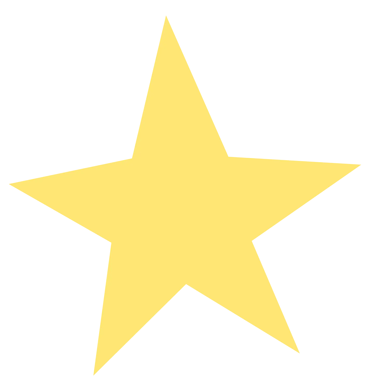 Pale Yellow Star Icon