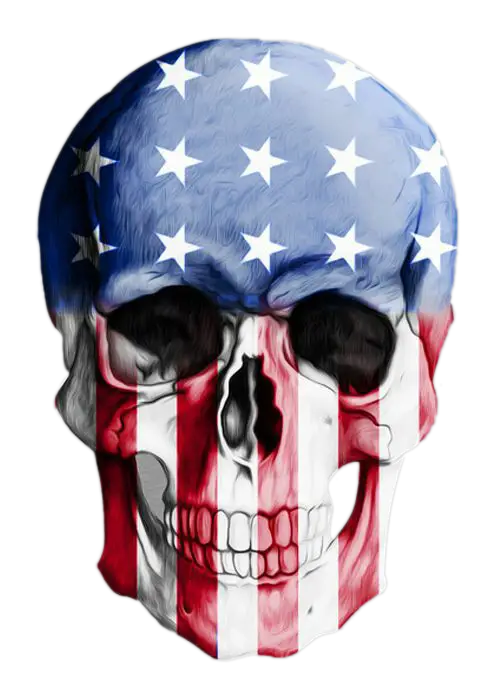 American Flag Skull