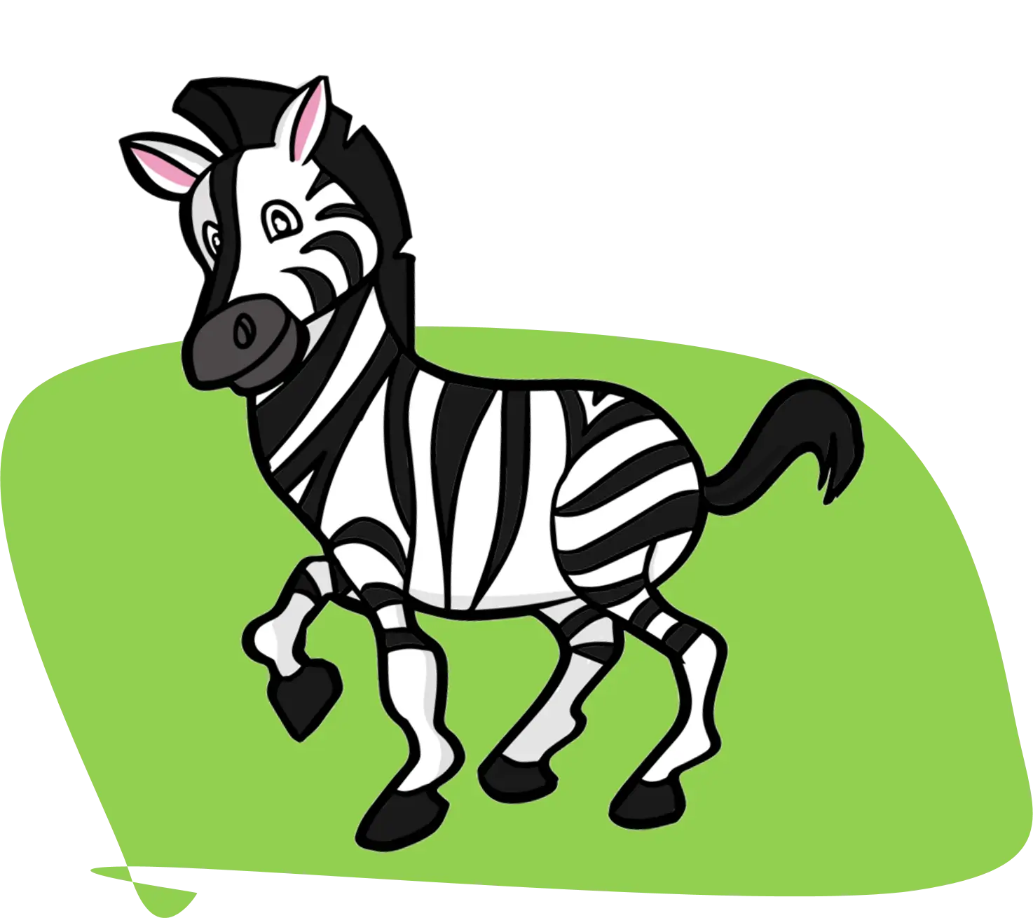 Cartoon Zebra Illustration