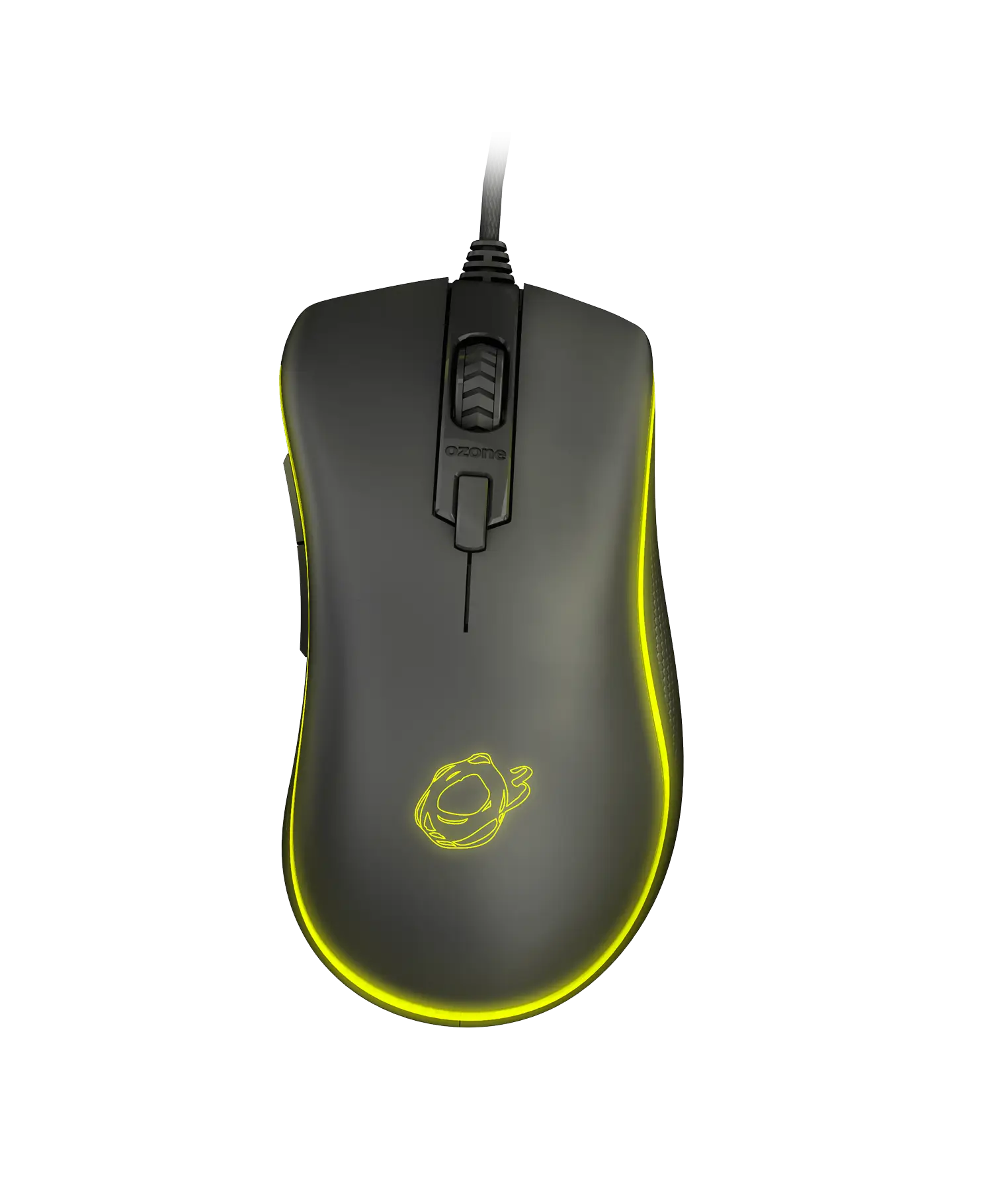 Gaming Mouse with Sleek Yellow Accents
