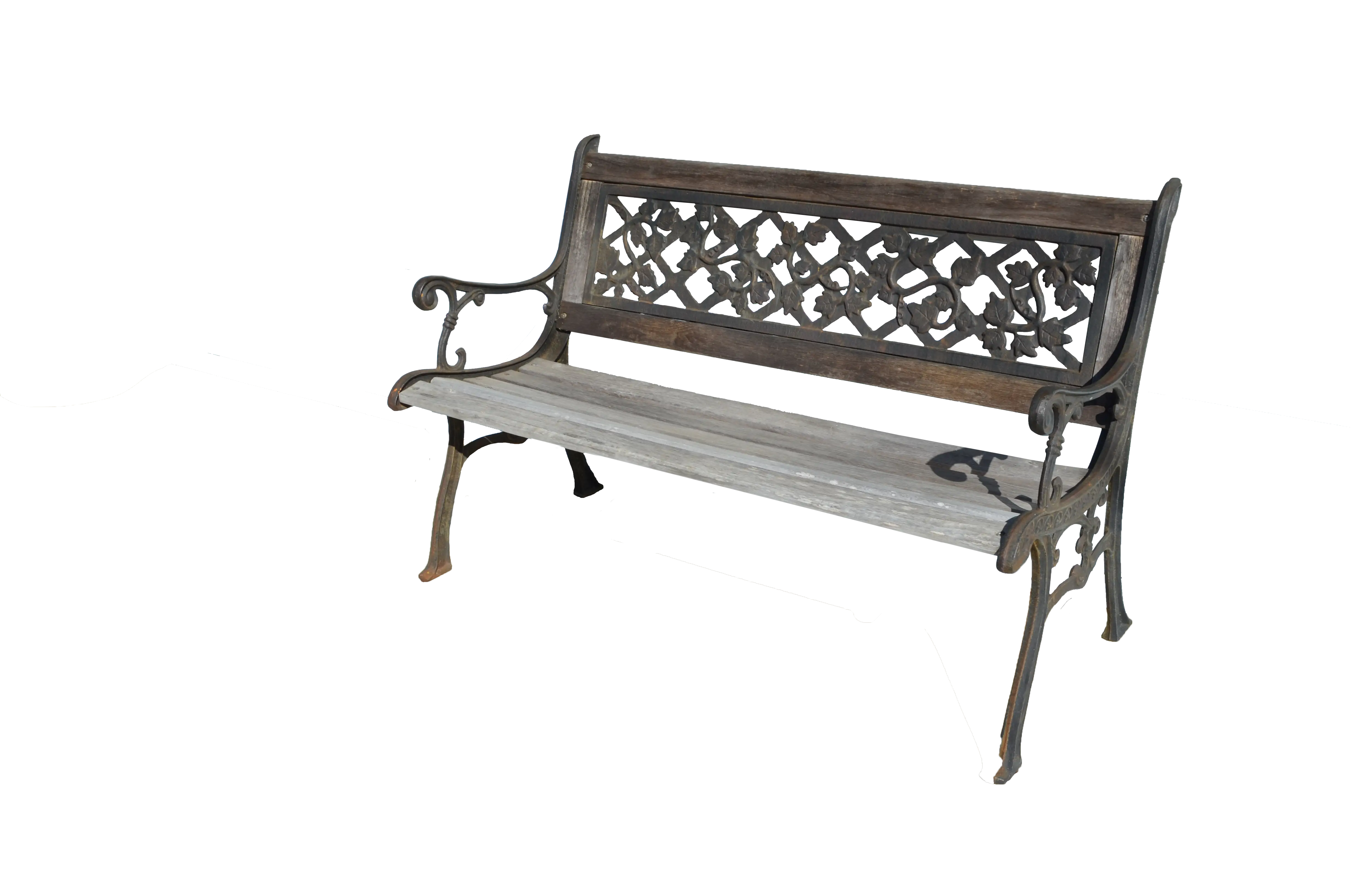 Decorative Metal Bench for Outdoor Use