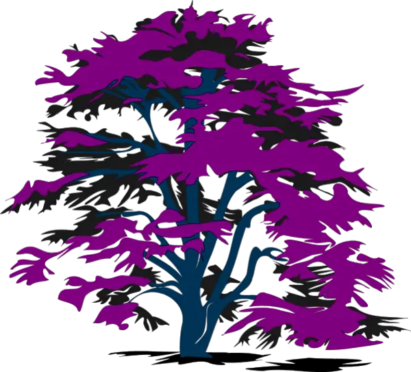 Purple Tree Illustration