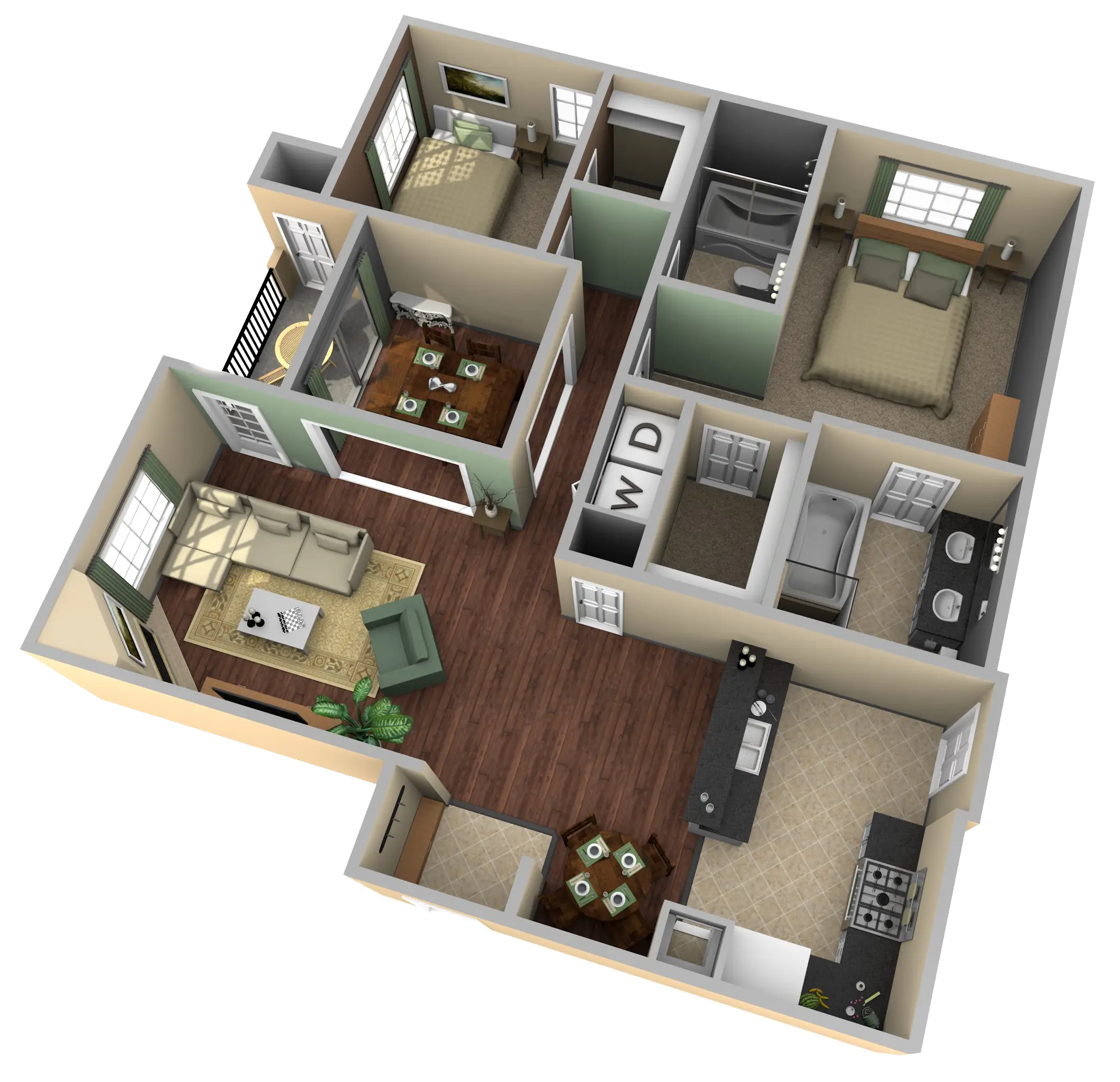 Modern Apartment Floor Plan Layout