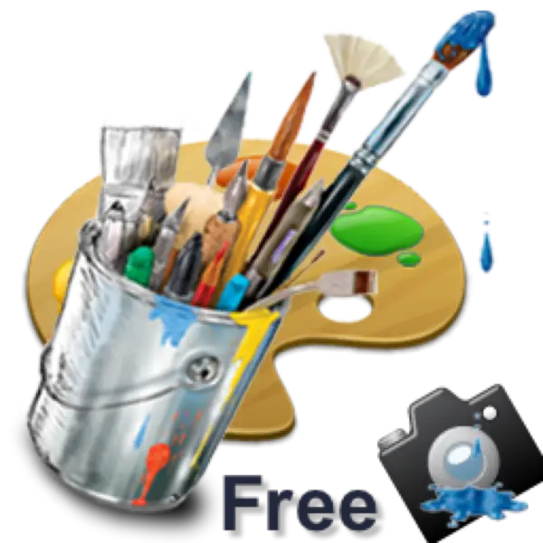 Art Tools and Palette Illustration