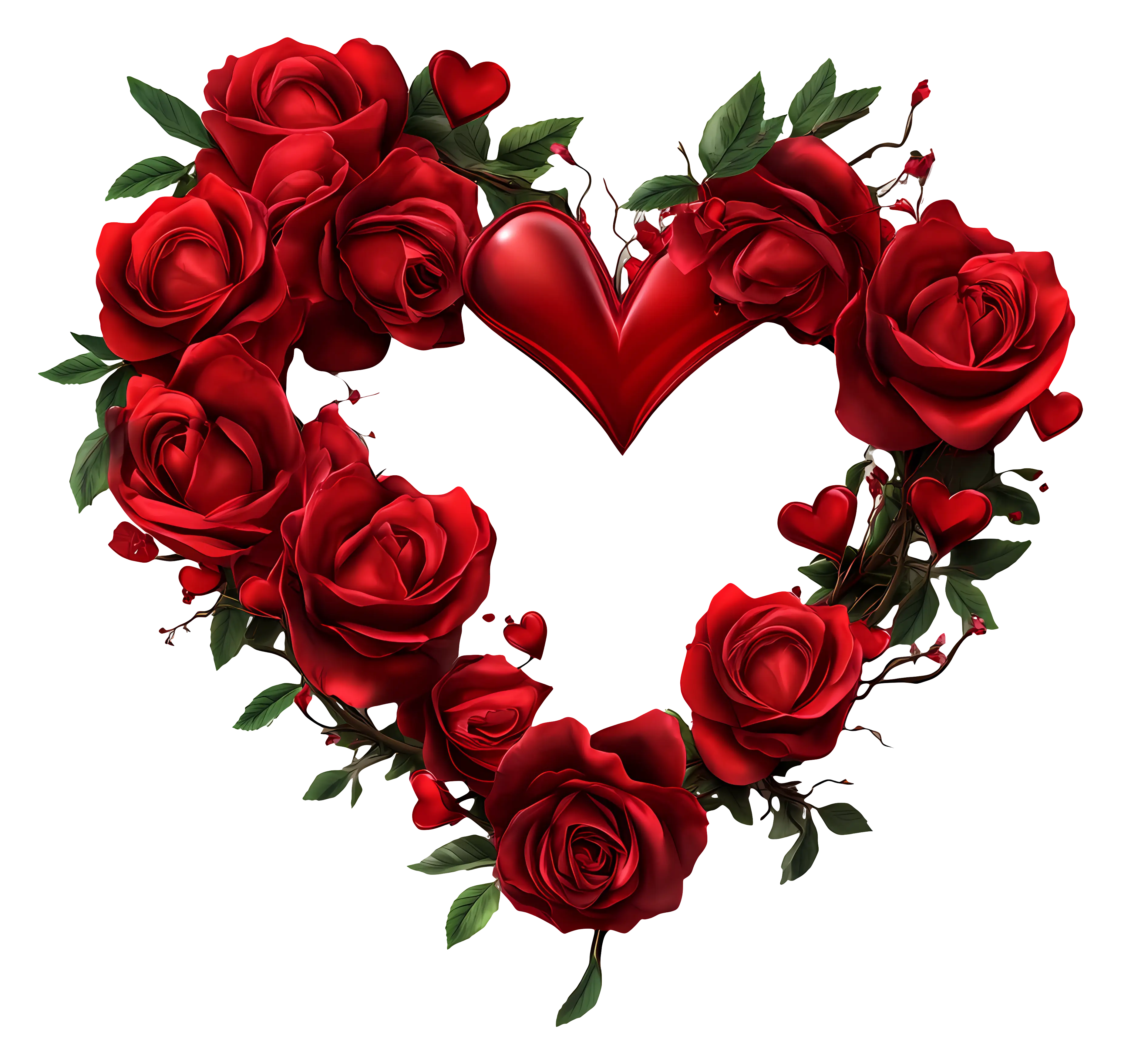 Heart Shaped Rose Arrangement
