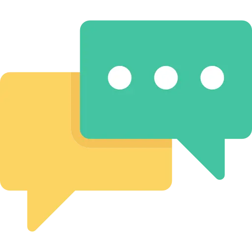 Colorful Speech Bubble Icon for Communication