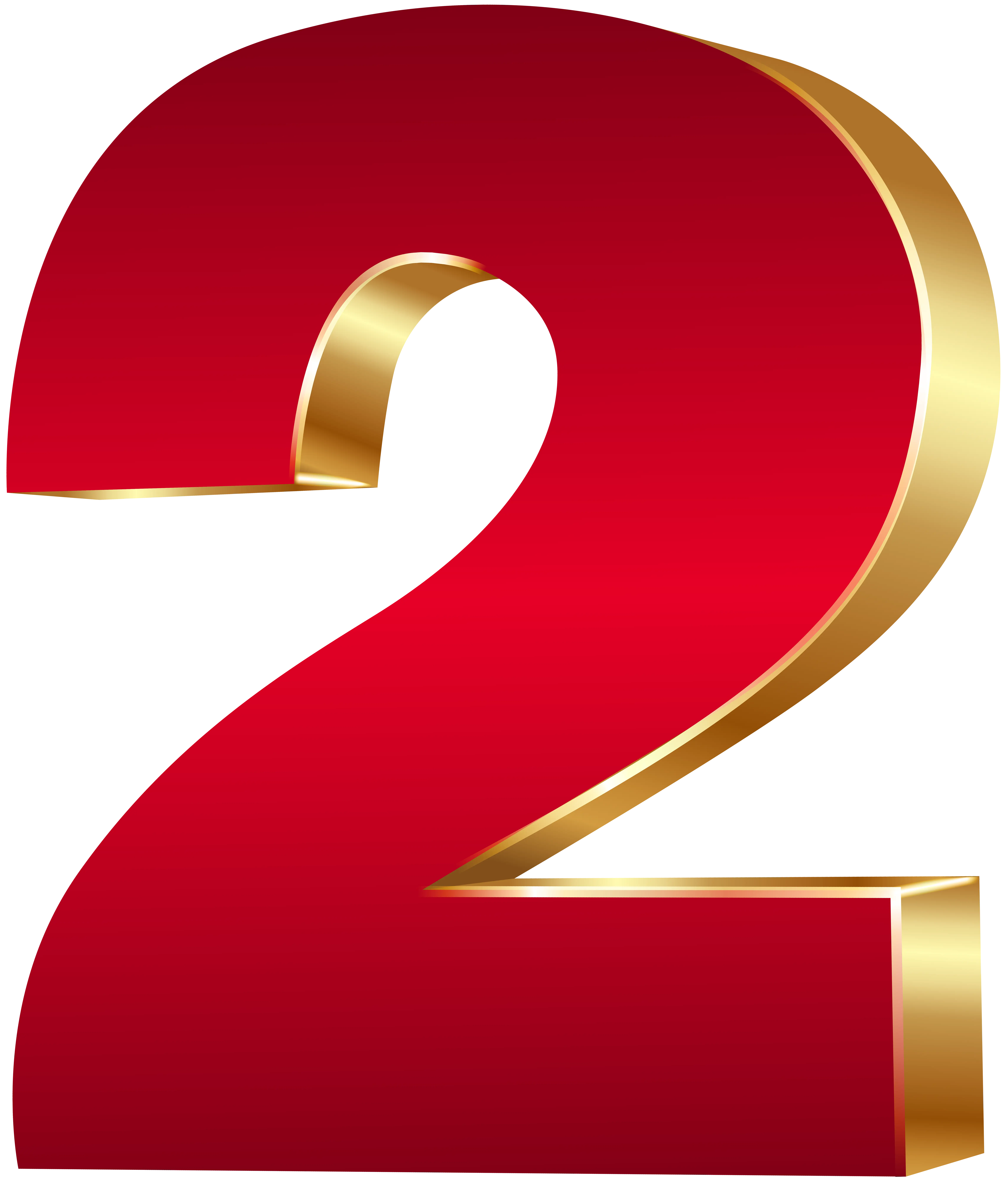 Red and Gold Number 2
