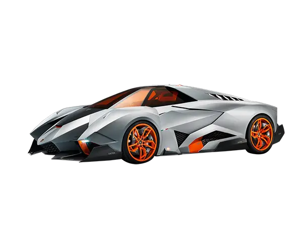 Futuristic Sports Car with Angular Design