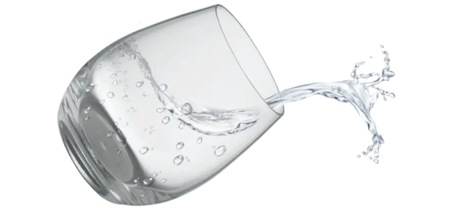 Glass with Splashing Water Motion