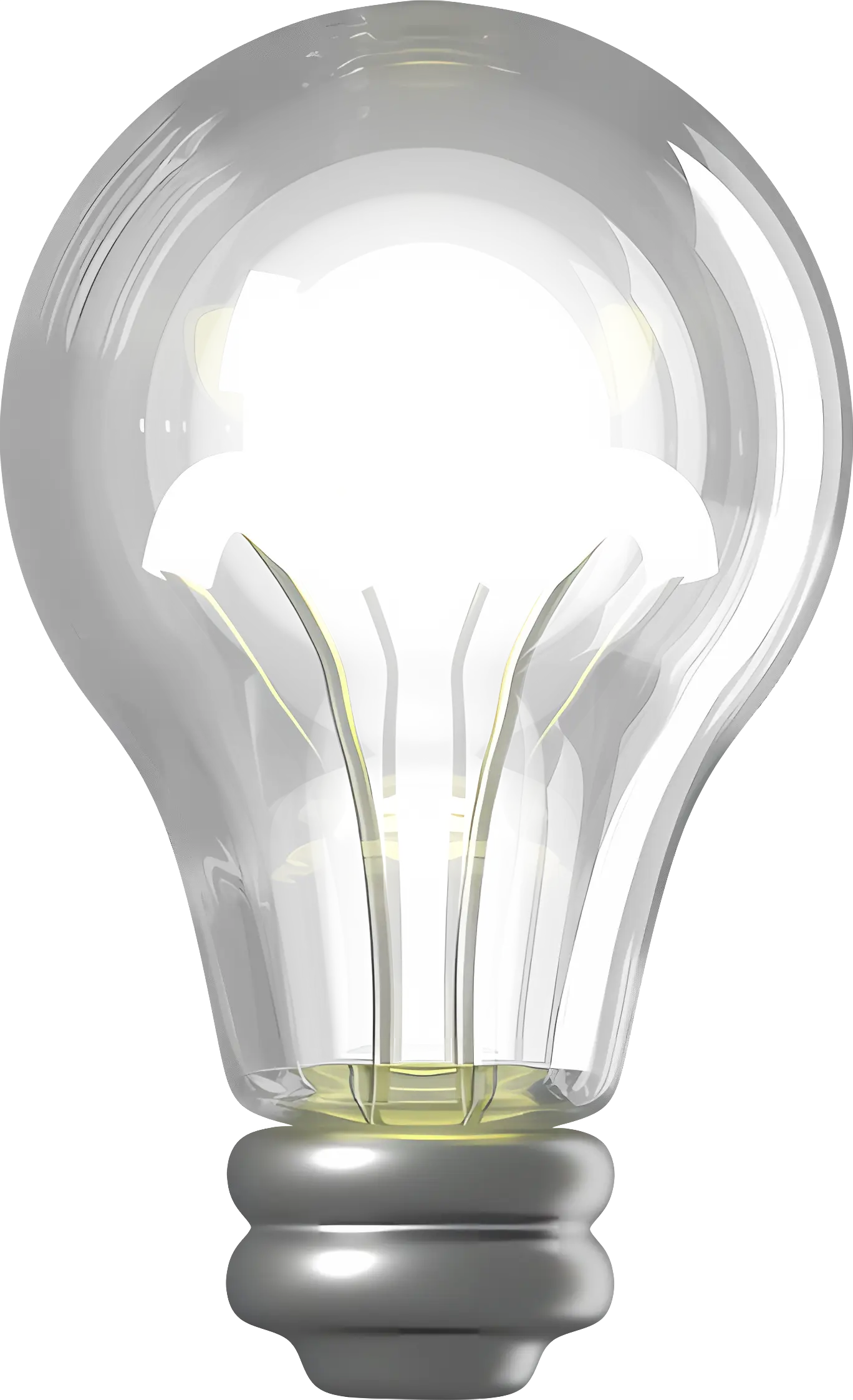 Translucent Light Bulb Illustration