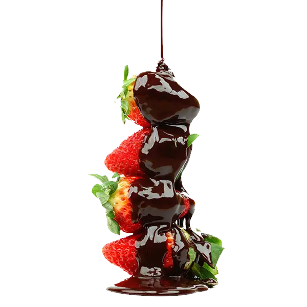Strawberries Drizzled with Chocolate