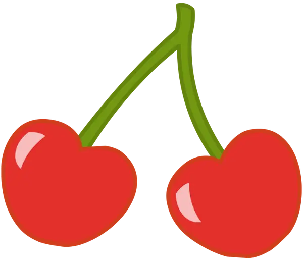 Red Cherries Cartoon Illustration