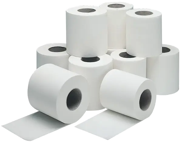 White Toilet Paper Roll Stack