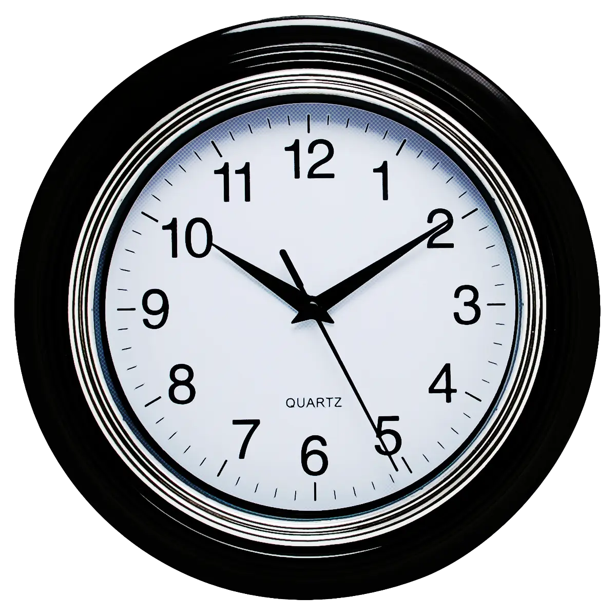 Black and White Clock Illustration