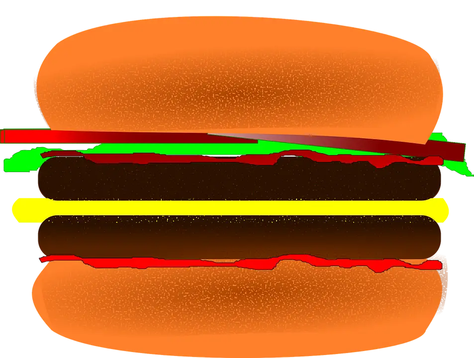 Illustration of a Double Cheeseburger