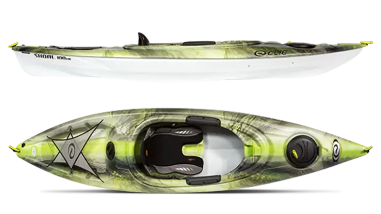 Green and White Water Kayak
