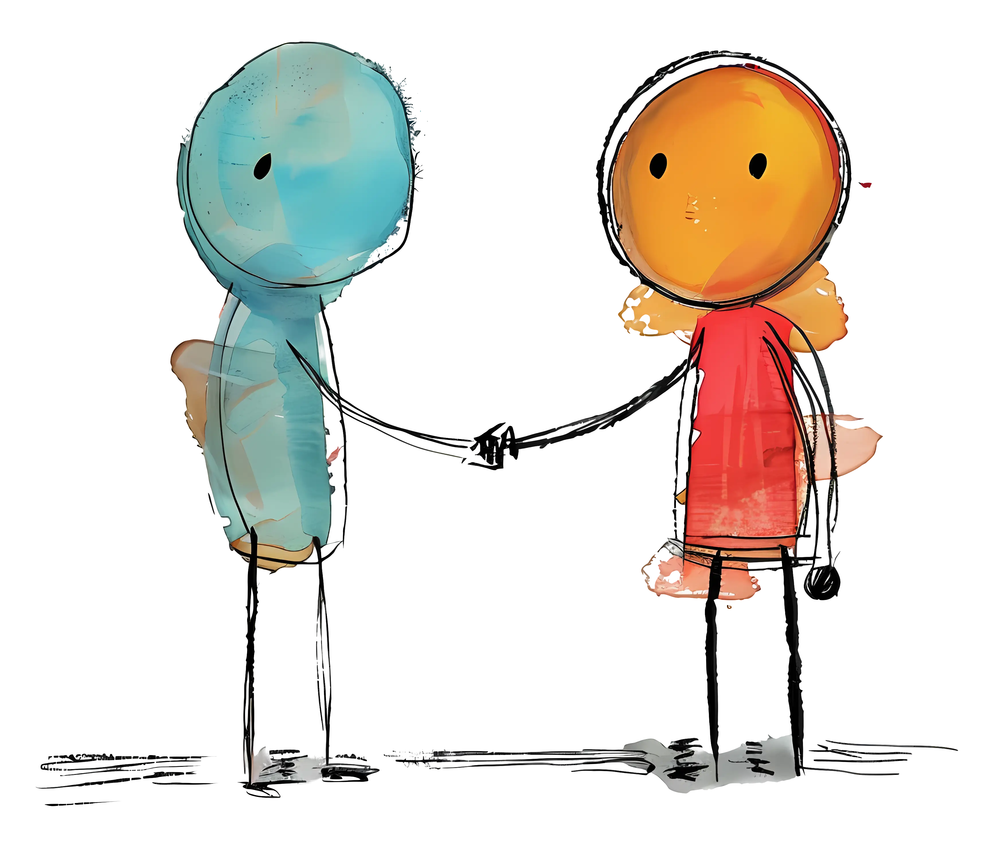 Two People Shaking Hands