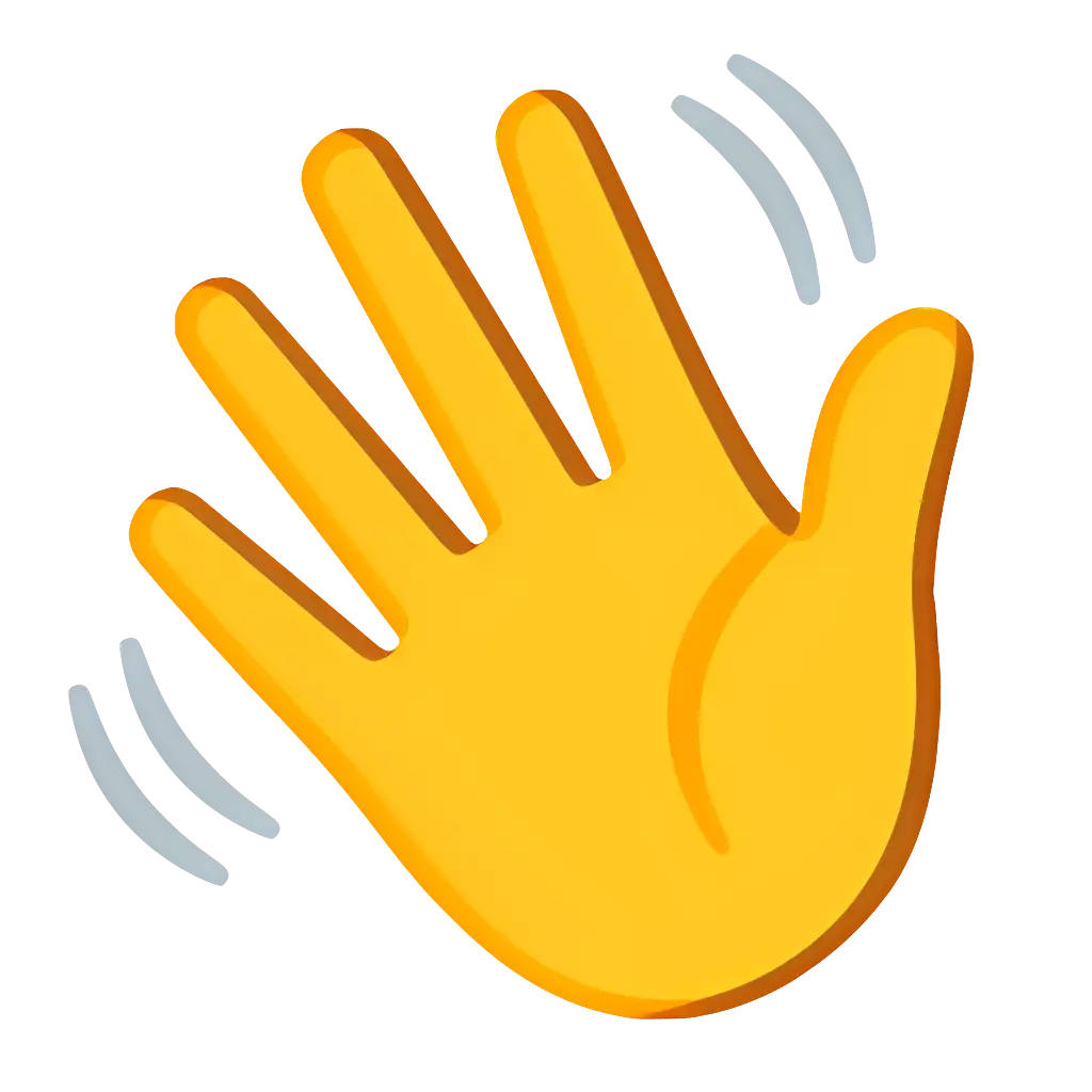 Waving Hand Emoji