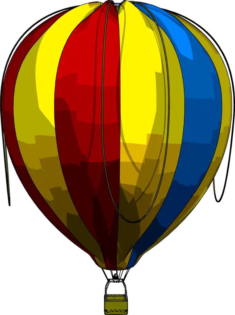 Colorful Hot Air Balloon Illustration
