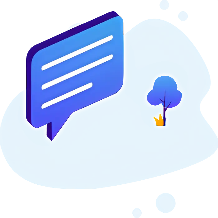 Chat Bubble with Tree