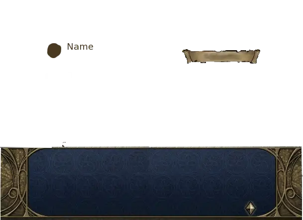 Fantasy Game Interface Design