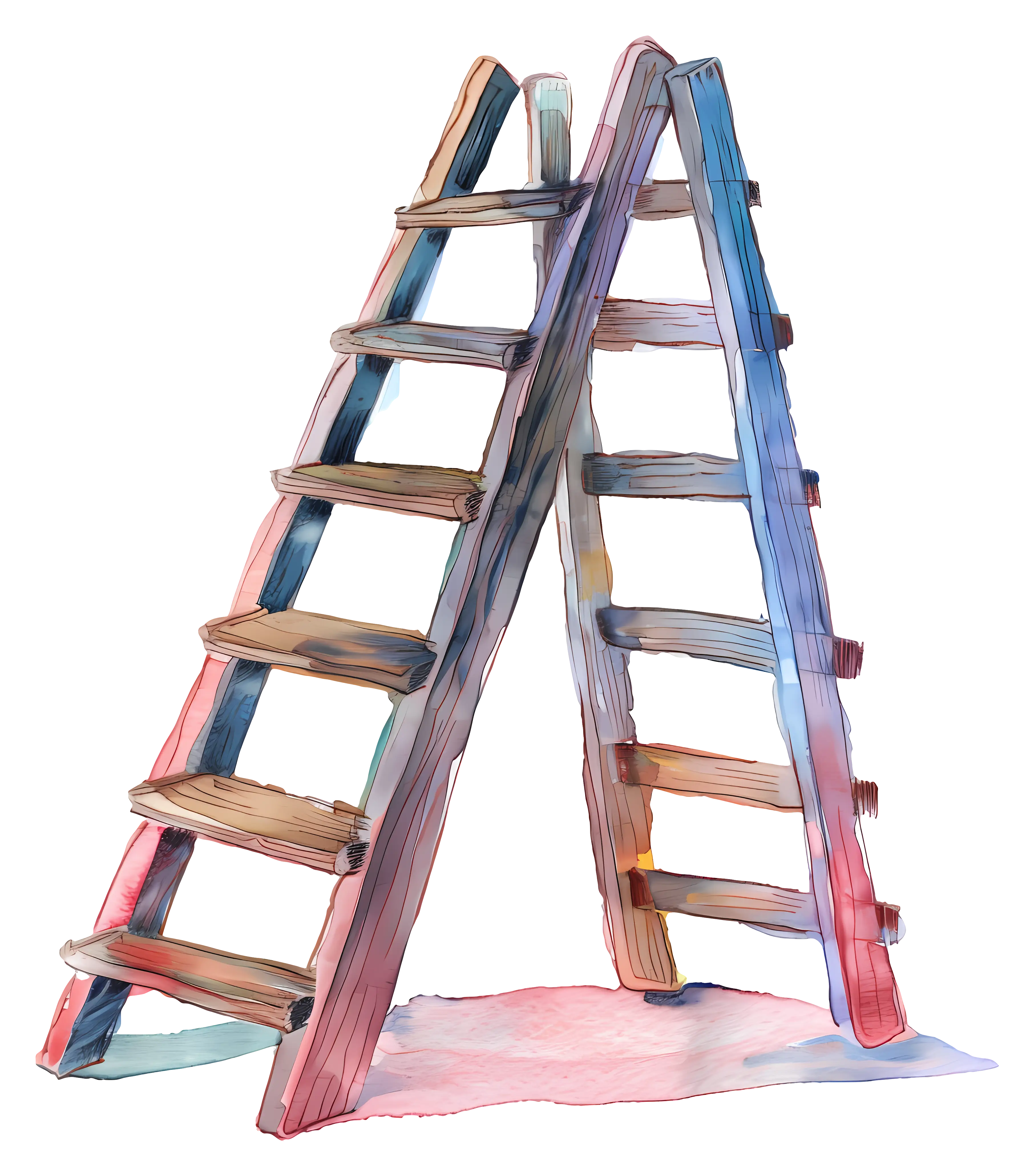 Colorful Wooden Ladder