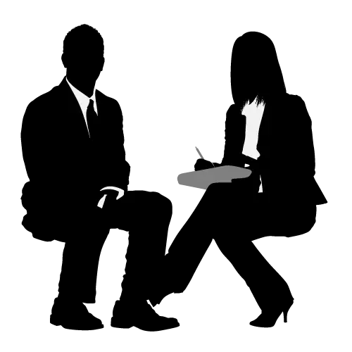 Business Interview Silhouette