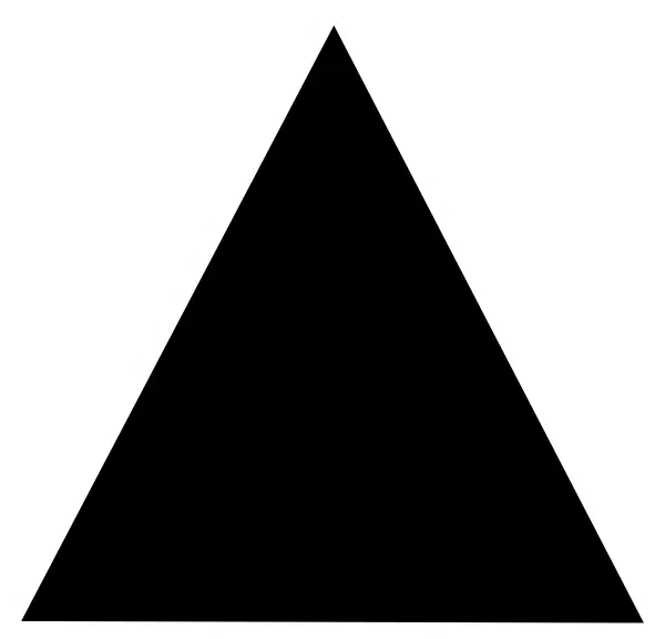 Black Triangle Geometric Shape