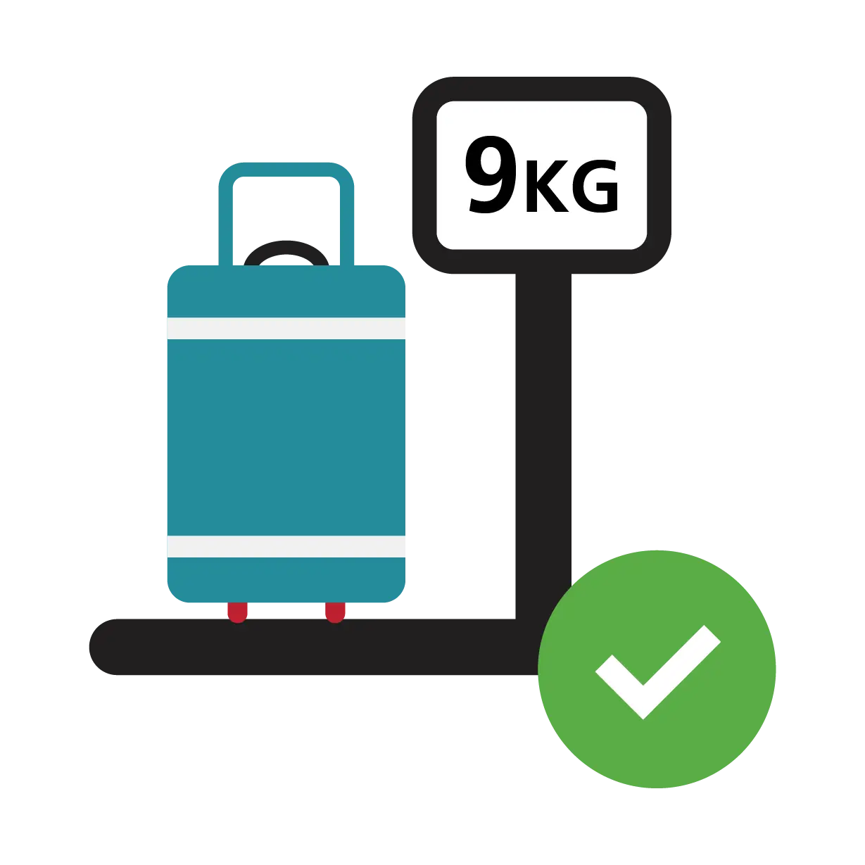 Luggage Weight Scale Icon