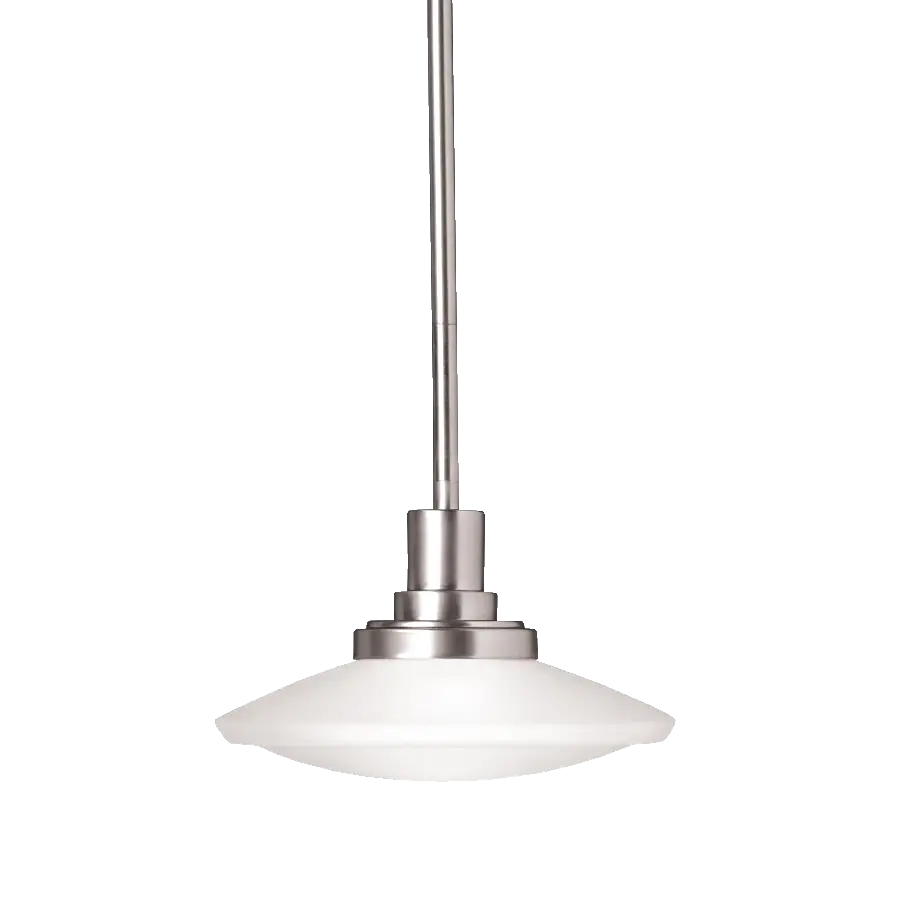Modern Pendant Light with White Shade
