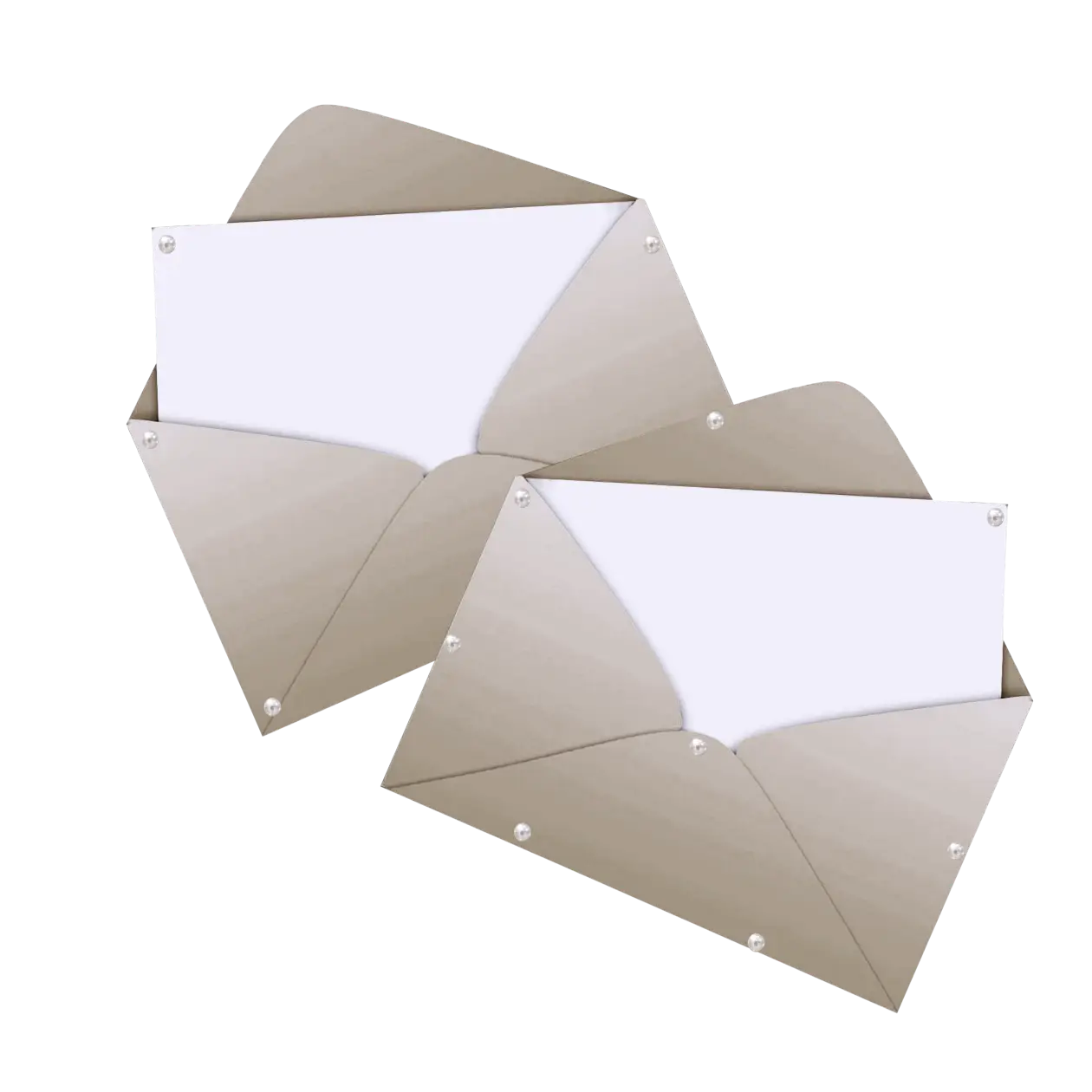 Set of Open Envelopes