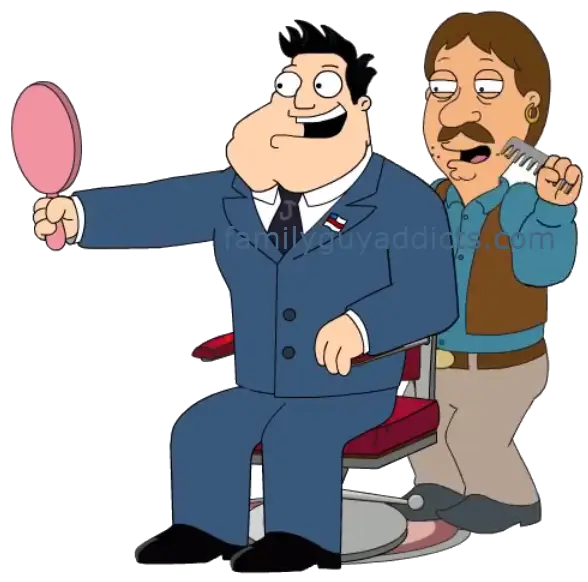 Cartoon Characters at Barber Shop