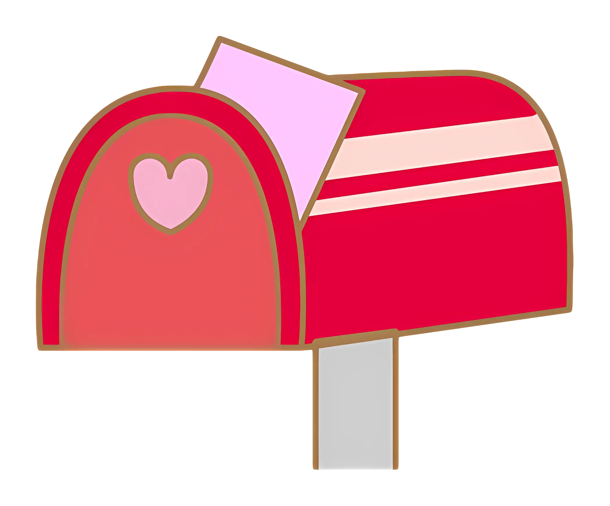Red Mailbox with Heart