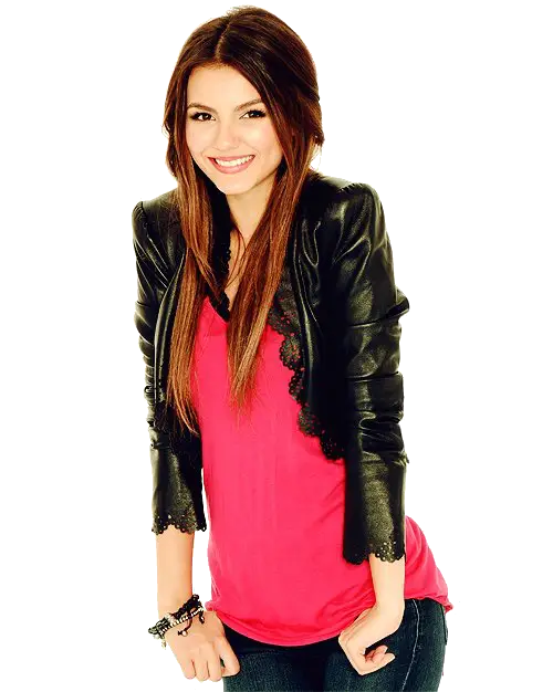 Stylish Woman in Pink and Black Casual Outfit