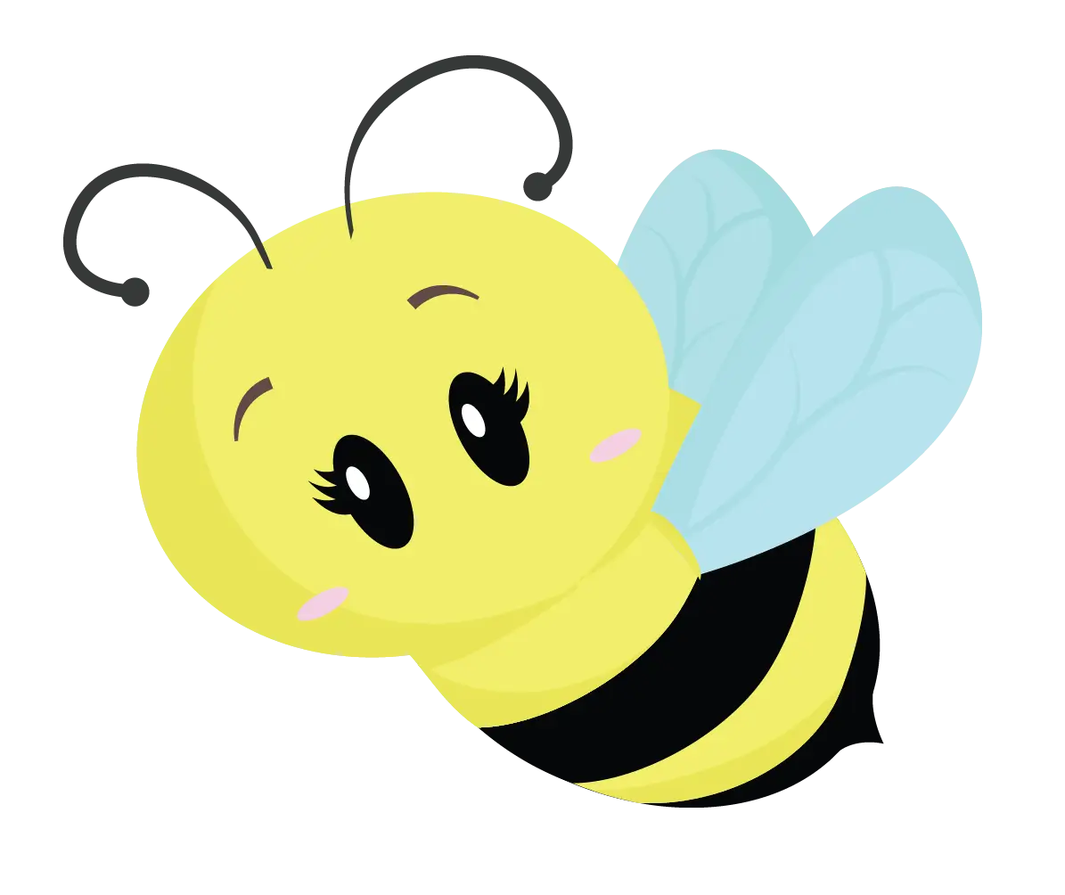 Adorable Cartoon Honeybee Illustration