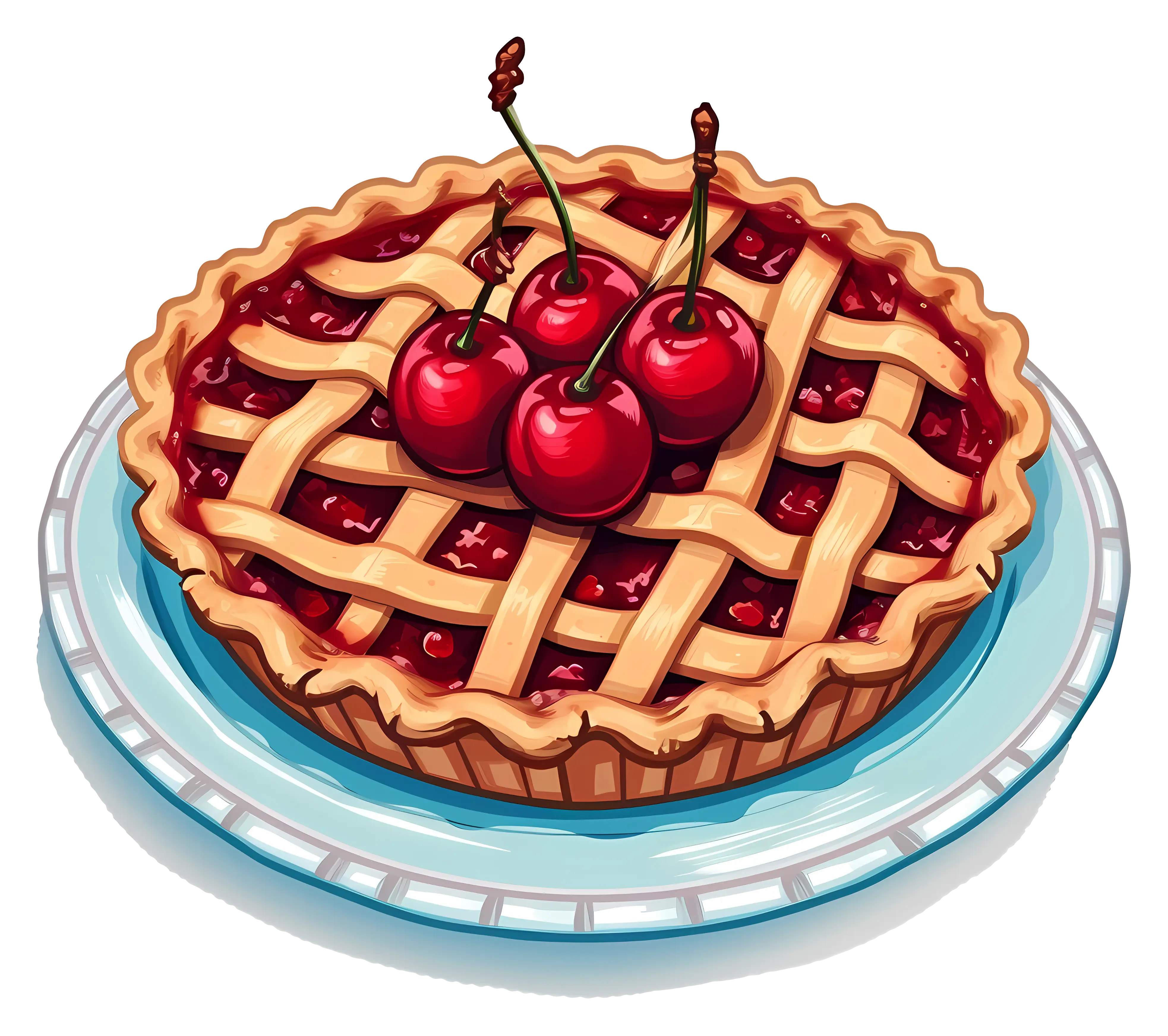 Cherry Pie with Lattice Crust