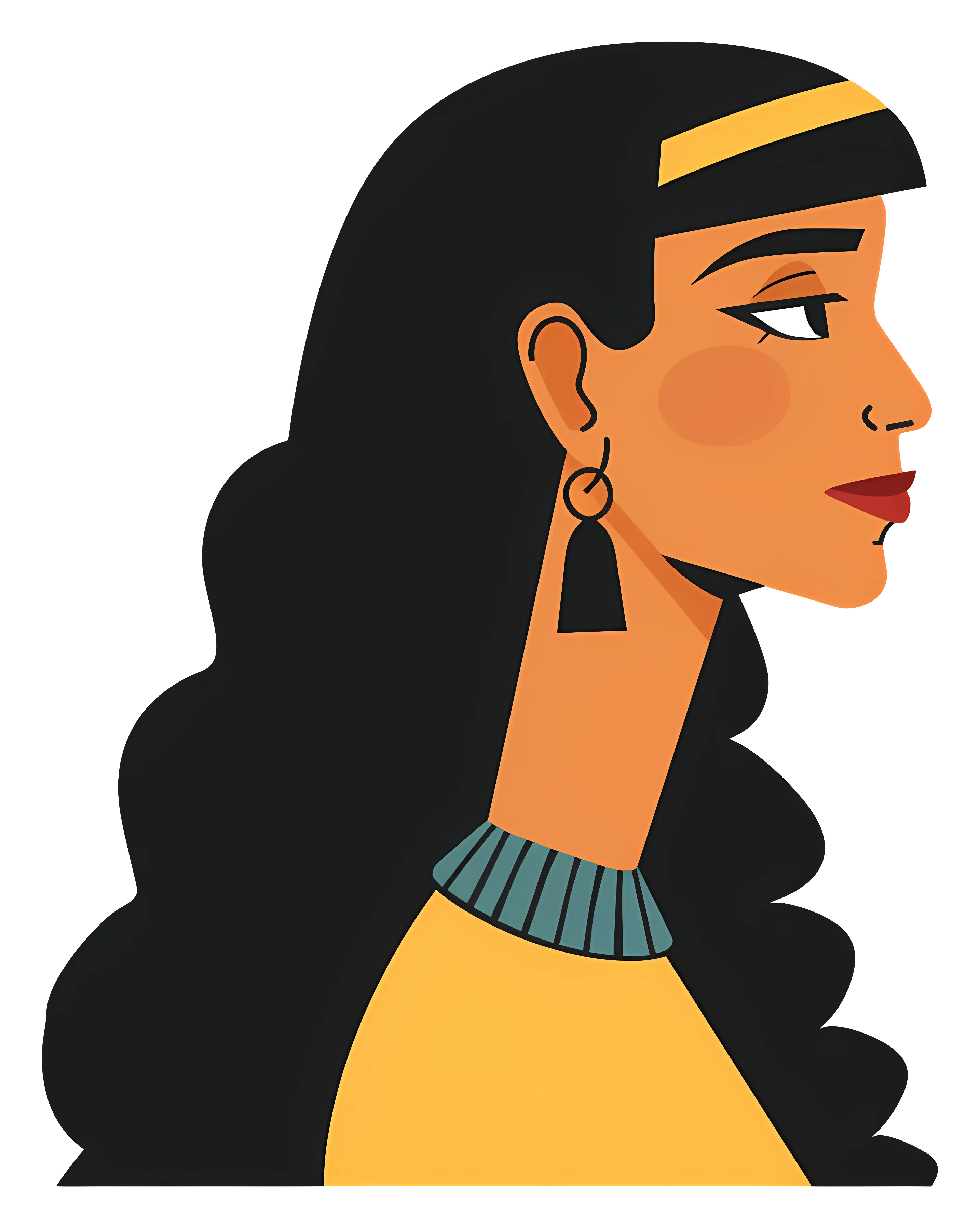 Profile of a Woman with Earrings