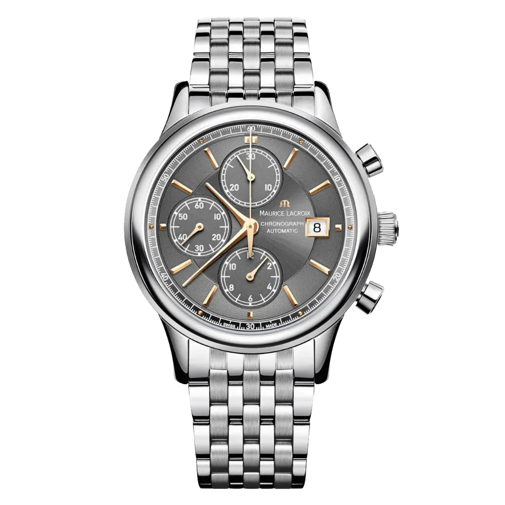 Silver Wristwatch with Gray Dial for Timeless Style