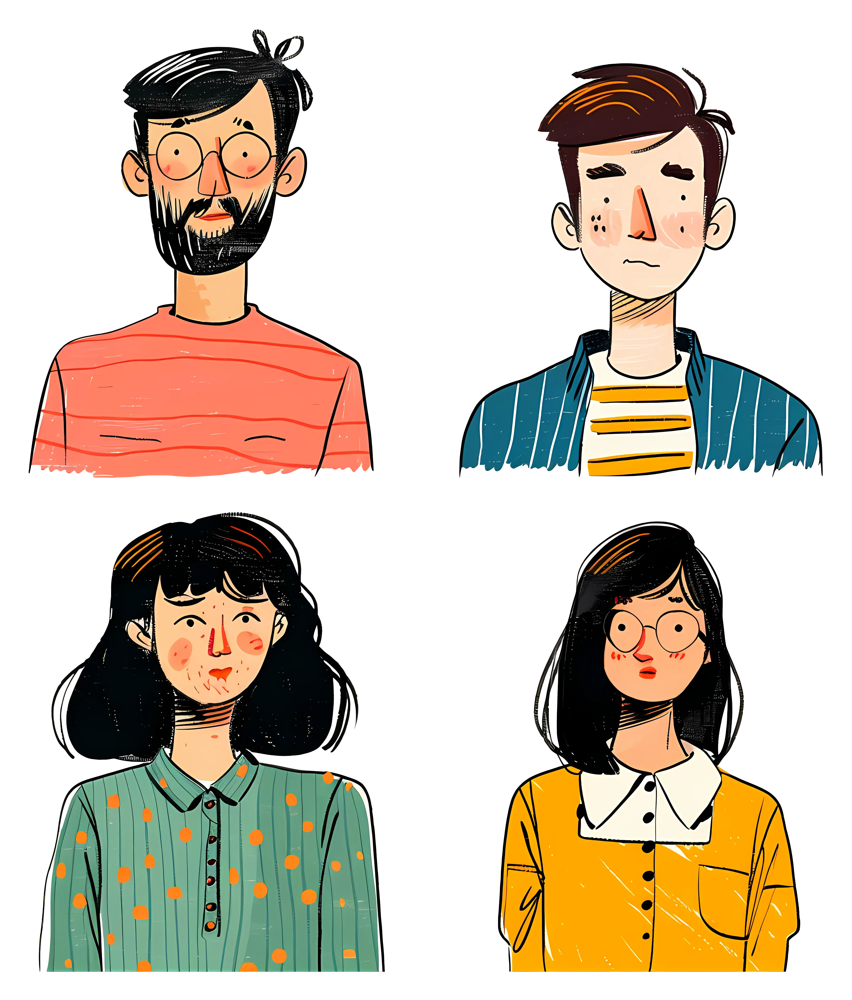 Cartoon Characters Illustration