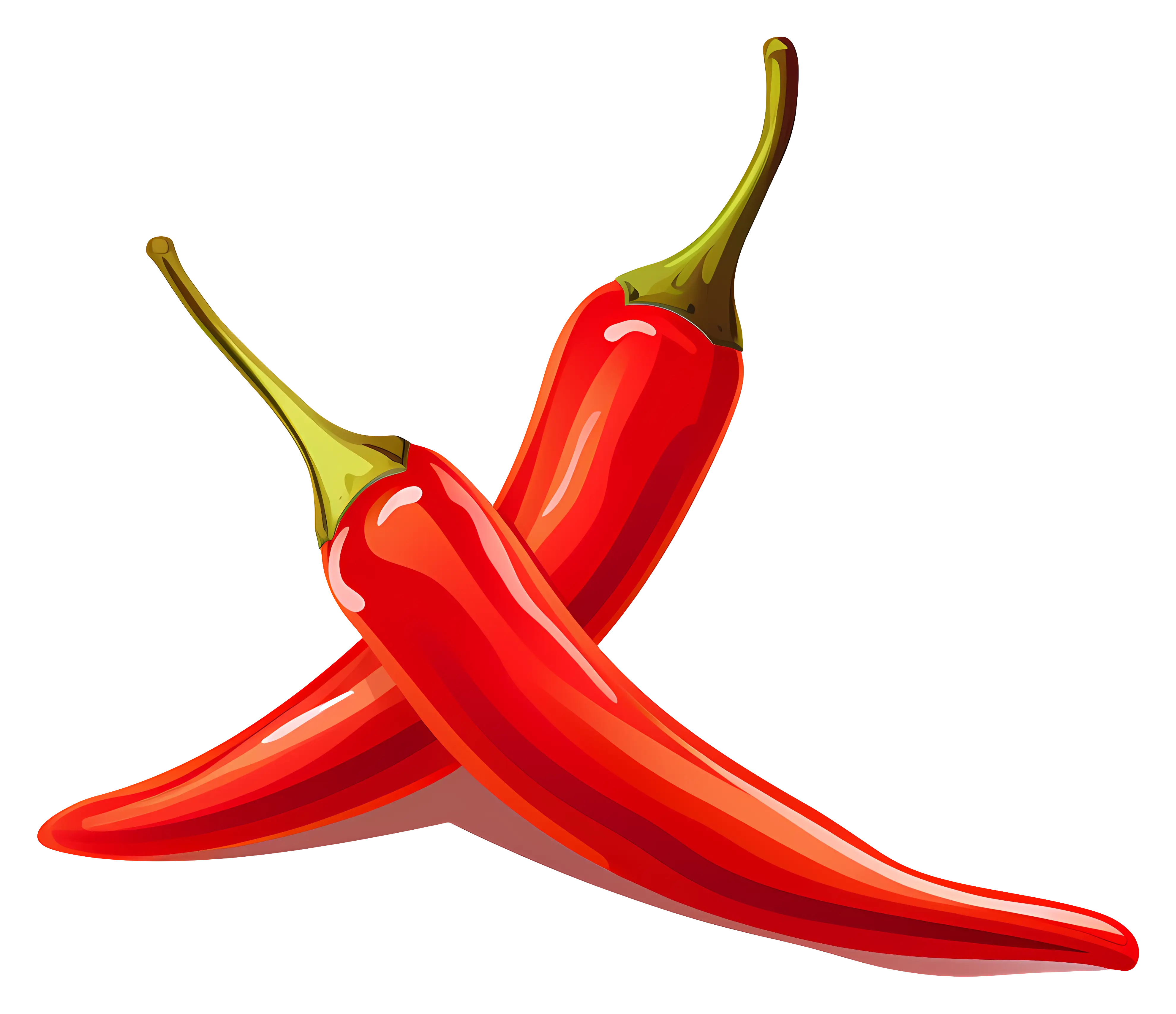 Red Chili Peppers Illustration for Spicy Cuisine