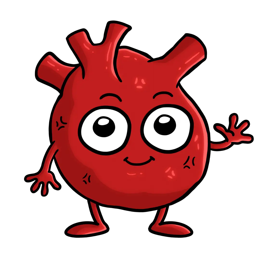 Cute Cartoon Heart Illustration