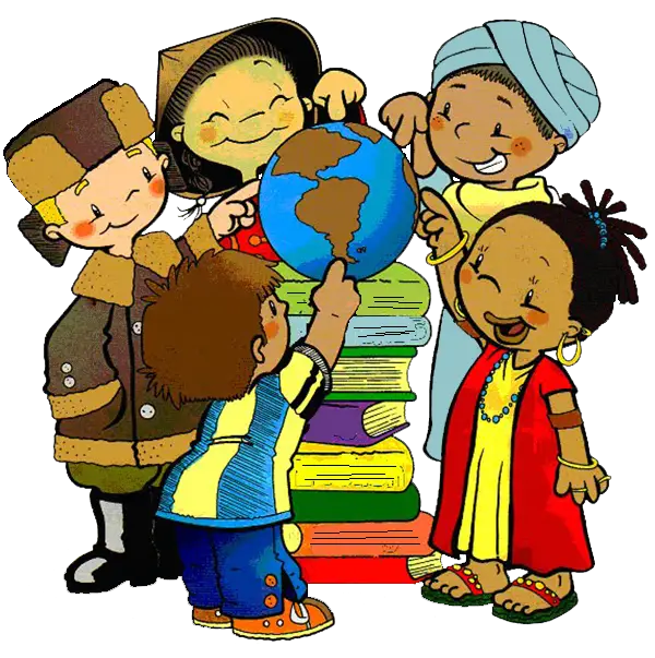 Diverse Children Around the Globe Illustration
