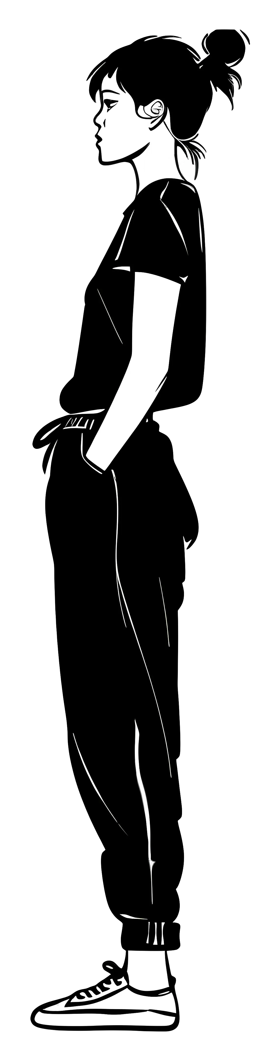 Casual Woman Silhouette